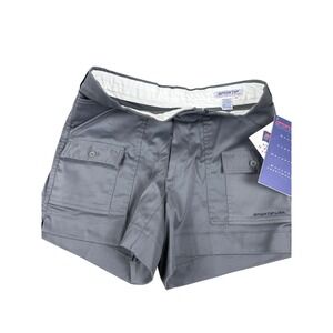NWT‎ Sportif USA Espa Plus Gray Shorts Womens Size 32 Activewear Utility Pockets